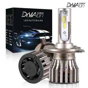 

LED Car Light 2pcs Mini H1 H4 9006 9005 H7 Lamp LED Car Light Titanium Headlight 6500K Bright White Quick Installation