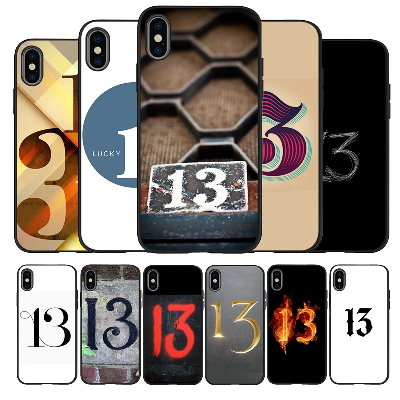 Чехол для телефона lucky number 13 силиконовый iPhone 11 XR XS Max 7 8 6 6S Plus 5 SE 2020 задняя крышка Pro |