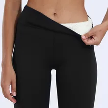 

Women Pants Warm Winter Thick Velvet Legging High Waist Black Leggings Compression Thick Lamb Wool Pants Cold Resistant Pants