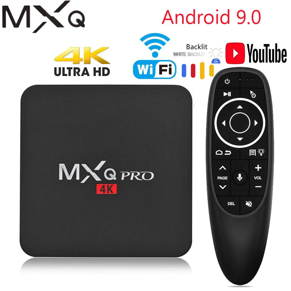 ТВ приставка MXQ pro 4K Android 9 0 HD 3D 2 4G WiFi S905W четырехъядерный Медиаплеер smart tv box|ТВ-приставки и медиаплееры| |