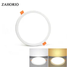 LED PANEL AYDINLATMA yuvarlak Ultra ince LED Downlight AC220V 6W 8W 15W 20W LED tavan gömme işık kapalı banyo aydınlatmak(China)
