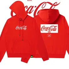 

Coca Cola Fashion Brand Co branded men's and women's street fashion couple's Hoodie casual coat women's sweater