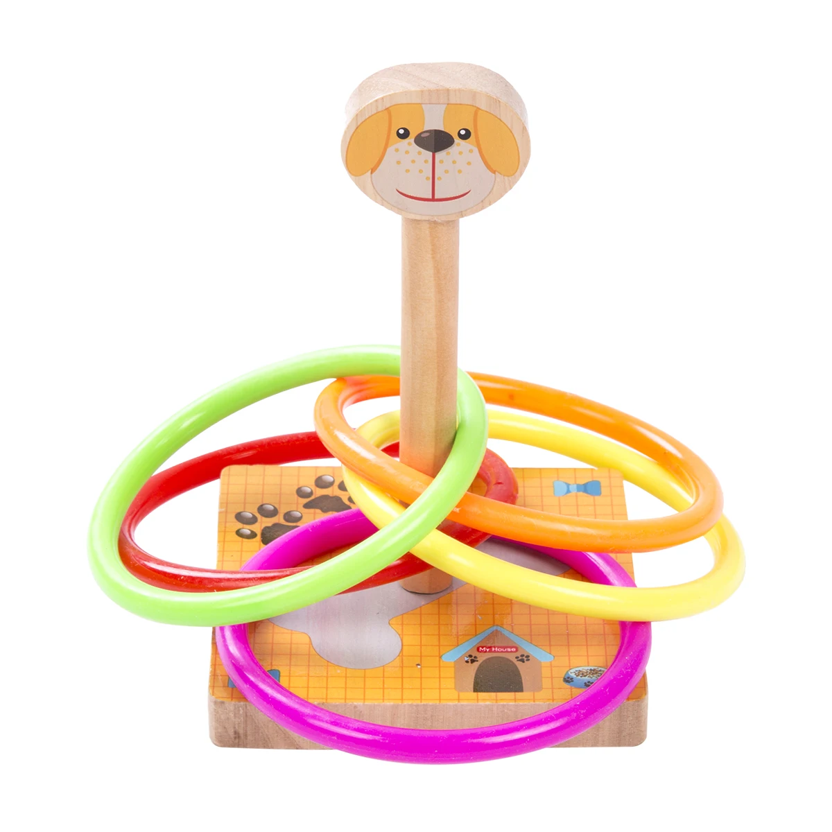 Мультфильм кольцо бросок игра карнавал игры Quoits Спорт на открытом воздухе игрушки сад День рождения игры для детей - Цвет: Puppy