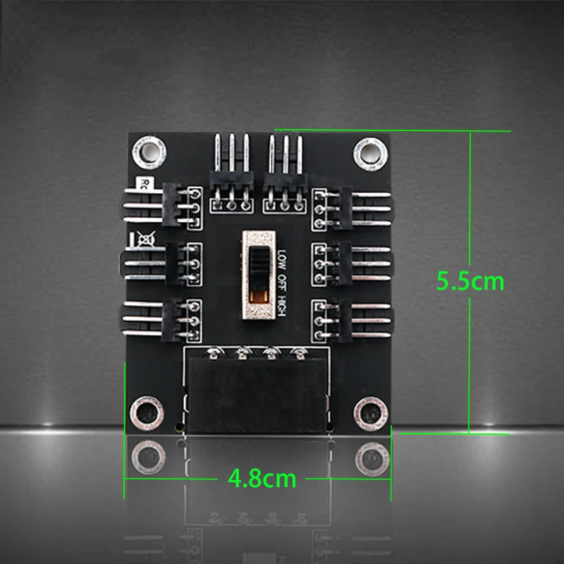 Wholesale 1 to 8 3Pin Fan Hub Pwm Sata Molex Splitter PC Mining Cable 12V Power Suppply Cooler Cooling Speed Controller Adapter