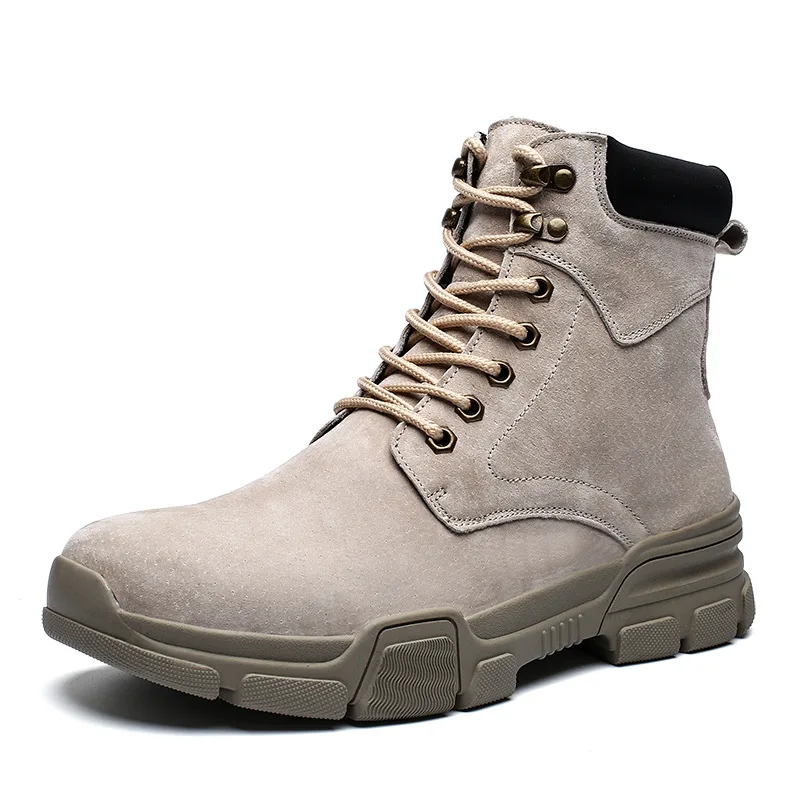 

Winter Men's Boot plus Velvet Warm MEN'S SHOES Casual Padded Martin Boots