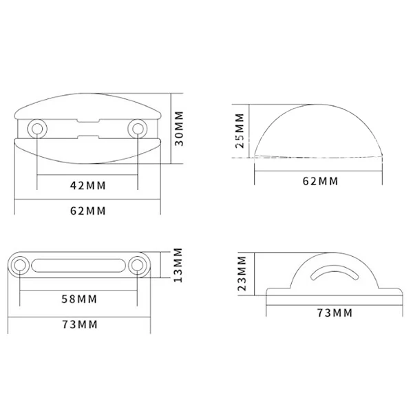 Door Retainer Catch For Caravan Campers Boat Camper Rv Door Stoper Clip Nylon Catch Installed On Cabinet Cabinet Drawer