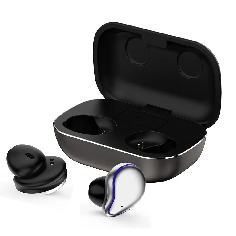 Серебристый Новые SE-9 Bluetooth 5,0 беспроводные наушники Smart Touch водонепроницаемые TWS стерео наушники-вкладыши с глубоким басом Спортивная гарнитура - Цвет: Серебристый
