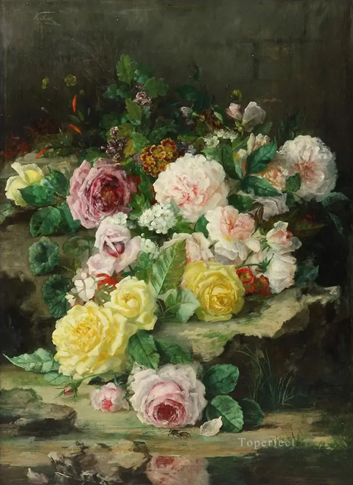 12 ручная роспись картины учителями колледжа-цветы Ян давиdsz de Heem Классическая-картина маслом на холсте - Цвет: 10