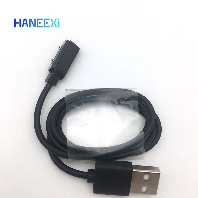 K22 스마트 시계 피트니스 트래커 팔찌 2Pin 블랙 전원 충전 데이터 케이블에 대 한 원래 자기 충전기 충전기 케이블 와이어