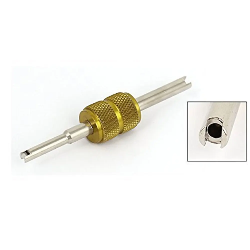 DSYCAR Aluminum Alloy Car Auto A/C Air Conditioning Valve Core Remover Tool Wrench Screwdriver Stem Remover Tire Repair Install