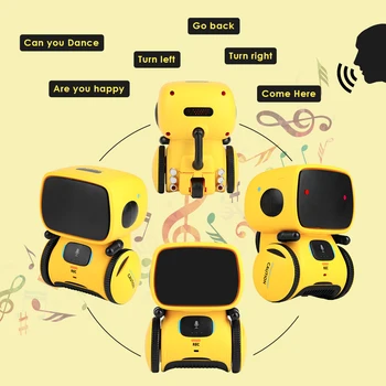 

Smart Electric Robot Infrared Sensor Touch Control Music Dance Smart Toy Voice Command Interactive Accompany For Kids Children