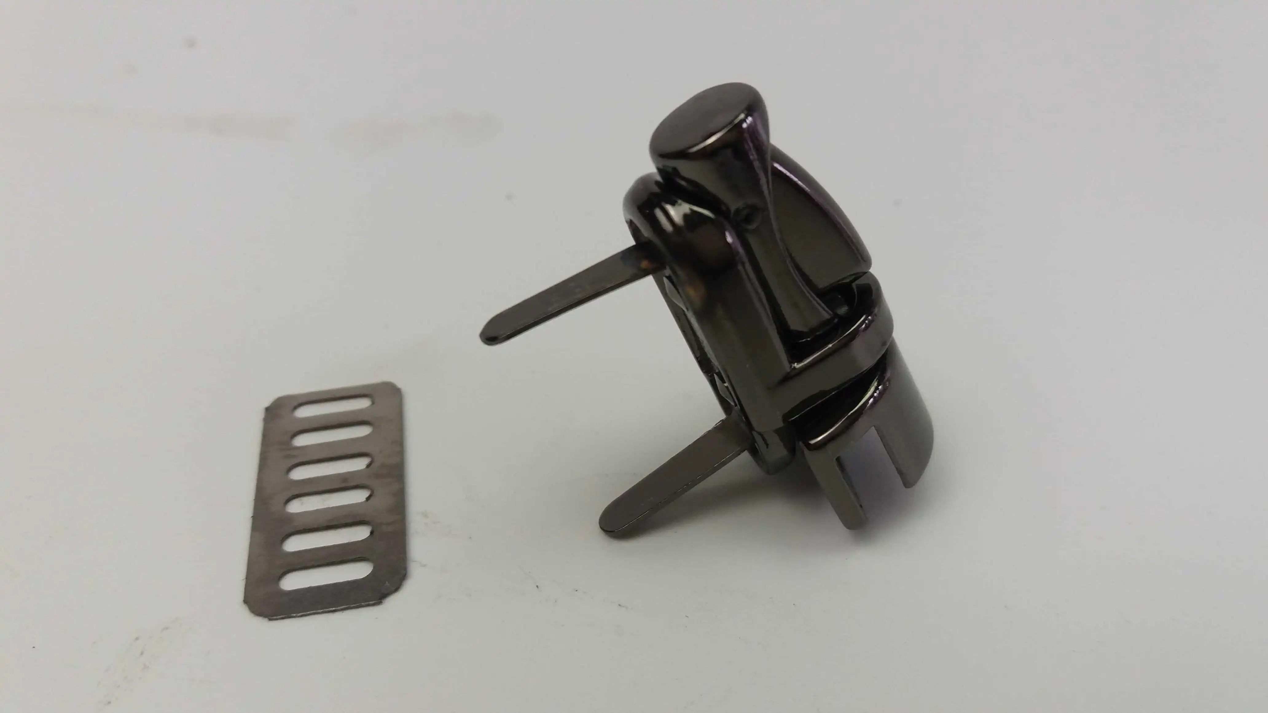 Посылка, замок, замок, сделай сам, конверт, вставка, замок, 5 цветов, 1,9*3,4 см, аксессуары для сумок, модные детали - Цвет: Bag lock gun color
