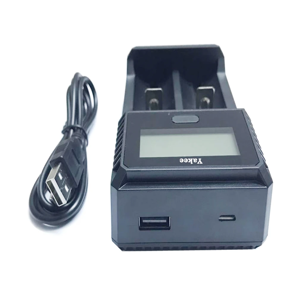 Yakee 2 слота ЖК дисплей USB зарядное устройство для аккумуляторов 3 7 в 1 48 Li Ion NiCd NiMh AAA