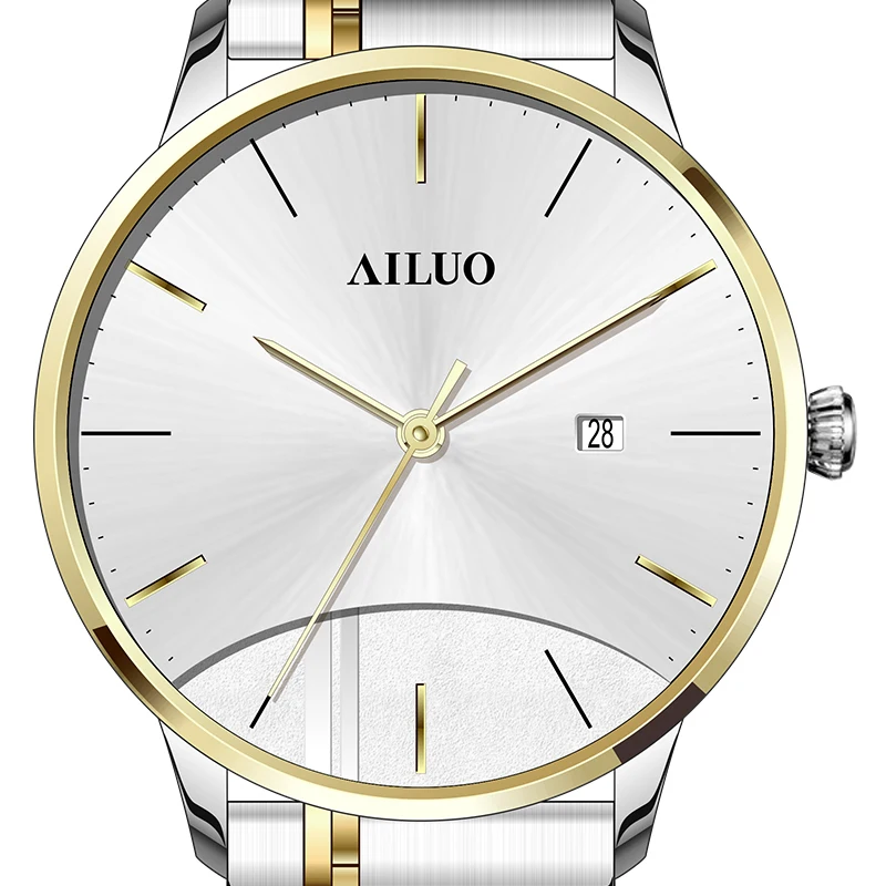 

France Luxury Brand AILUO Couple's Watches Japan MIYOTA Quartz Men Wristwatches Sapphire Watches Diamond reloj mujer A7098M