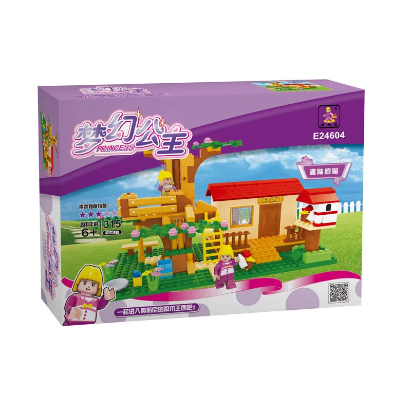 

AUSINI 24604 Princess Series Fun Tree House Building GIRL'S DIY Assembled Toys