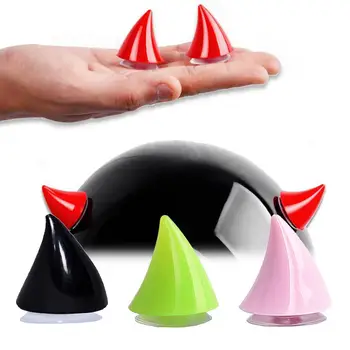 

Motorcycle Helmet Corner Plastic Resilient Silicone Suction Cup Soft Horn Decoration Headwear Rubber Horn Decoration Accessories