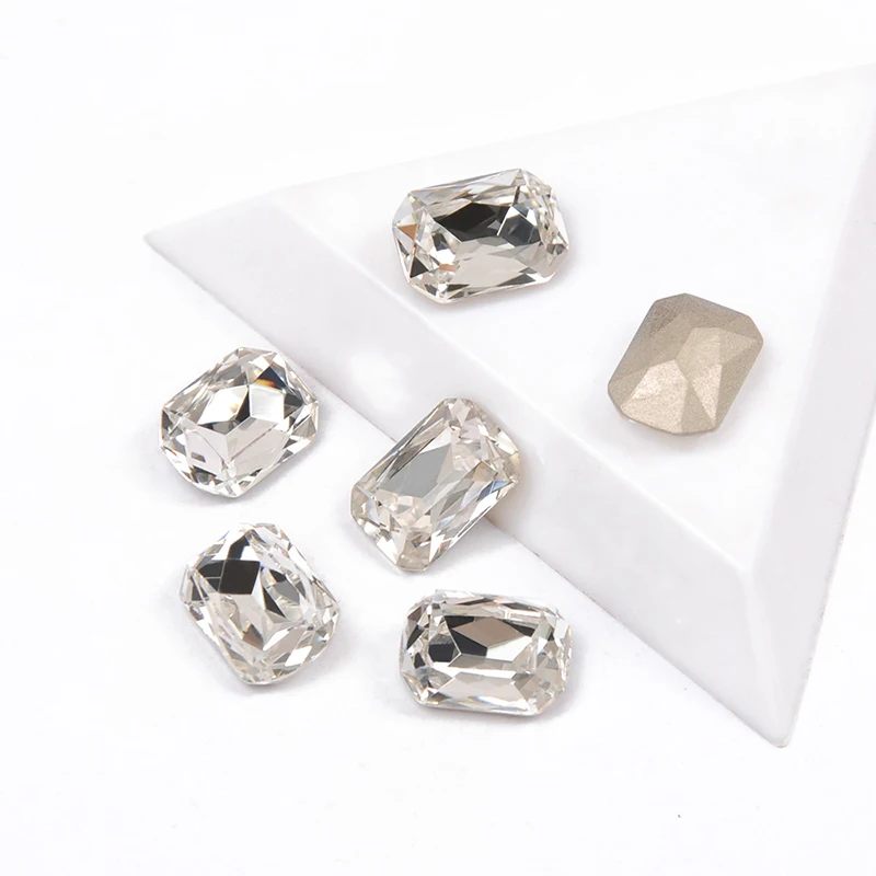 YANRUO 4627 все размеры кристально чистые Восьмиугольные пришитые камни точечные Стразы K9 стеклянные стразы для рукоделия аксессуары