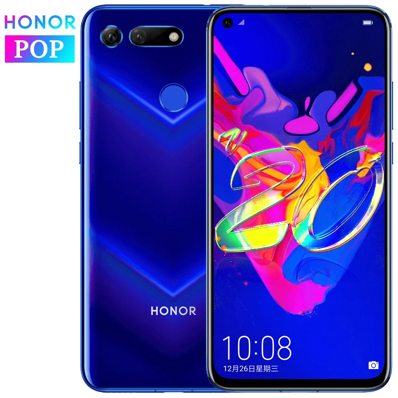 Оригинал HONOR View 20 Honor V20 смартфон 6 ГБ 128 Kirin 980 четыре ядра Android 9 0 NFC быстрая зарядка