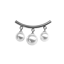 Простой жемчужный брошь в европейском и американском стиле, рождественский подарок, 3 жемчуга, противоскользящая брошь, Прямая поставка, перекрестная поставка товаров, AliExp