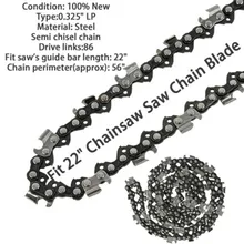 

1pcs 22 Inch 22in Chainsaw Saw Chain Blade 0.325\" Pitch .058 Gauge 86DL Links Replacement Chain For Electric Saw
