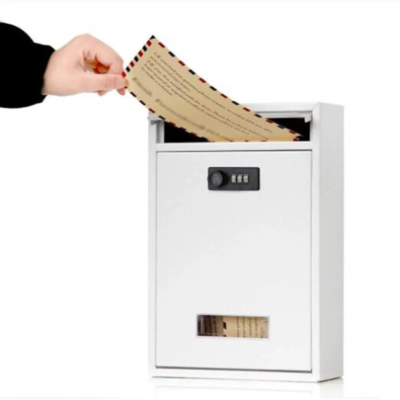 Новый 12 дюймов ментальный кодовый замок винтажный Drop Letterbox Настенный навесной