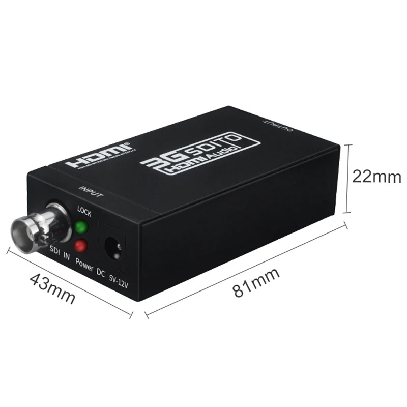  Sdi a Hdmi Audio Video Converter Bnc All'adattatore di Hdmi Hd 3G Sdi a Hdmi per Monitor Hdtv Us sp