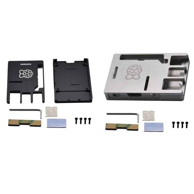 1 комплект алюминиевый чехол Ультратонкий металлический корпус для Raspberry Pi 3 Model B