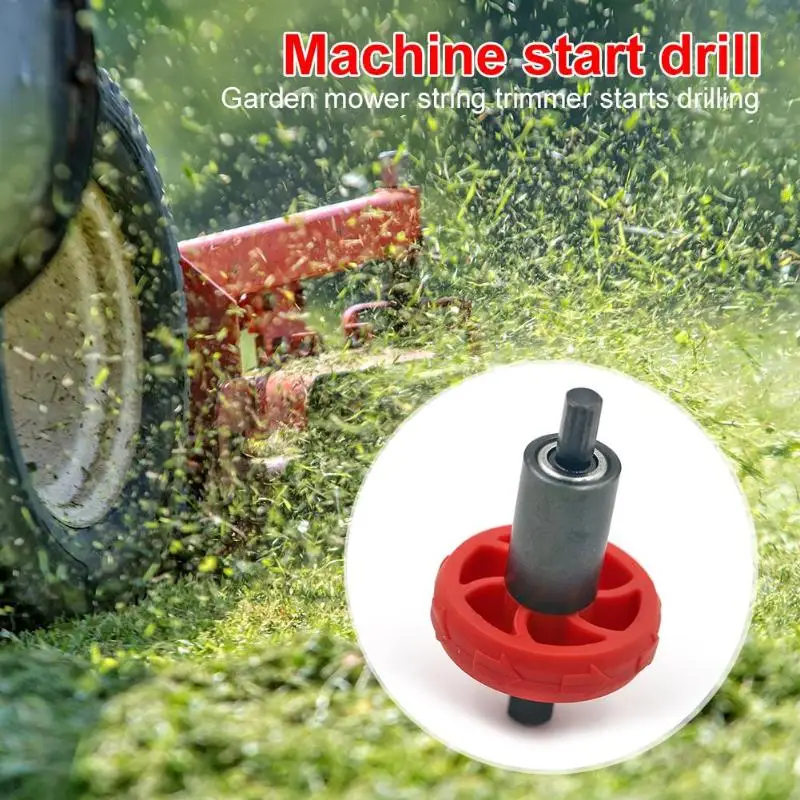 

9mm Electric Engine Start Drill Bit Adapter Starter Plug Button for Garden Lawn Mower String Trimmer Start Drill
