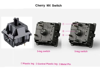 

Cherry MX switches 3-pin 5-pin Replacement of Kailh Switches and Gateron Switches of Mechanical Keyboard
