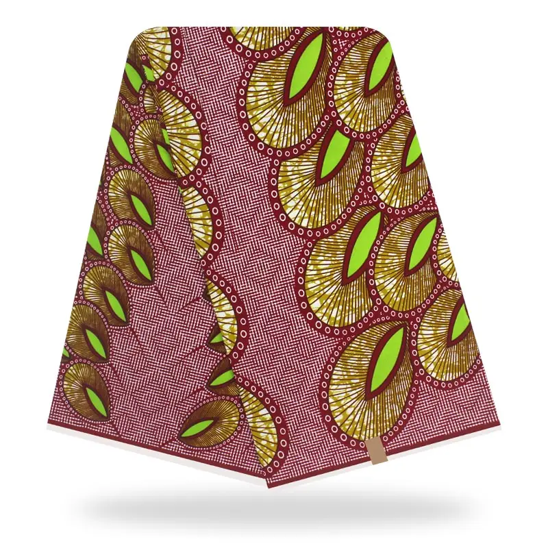 

Free Shipping Nederlands Wax Cotton fabric 2020 Flower pattern Cotton Fabric Fashion African Fabric Material 6 Yards