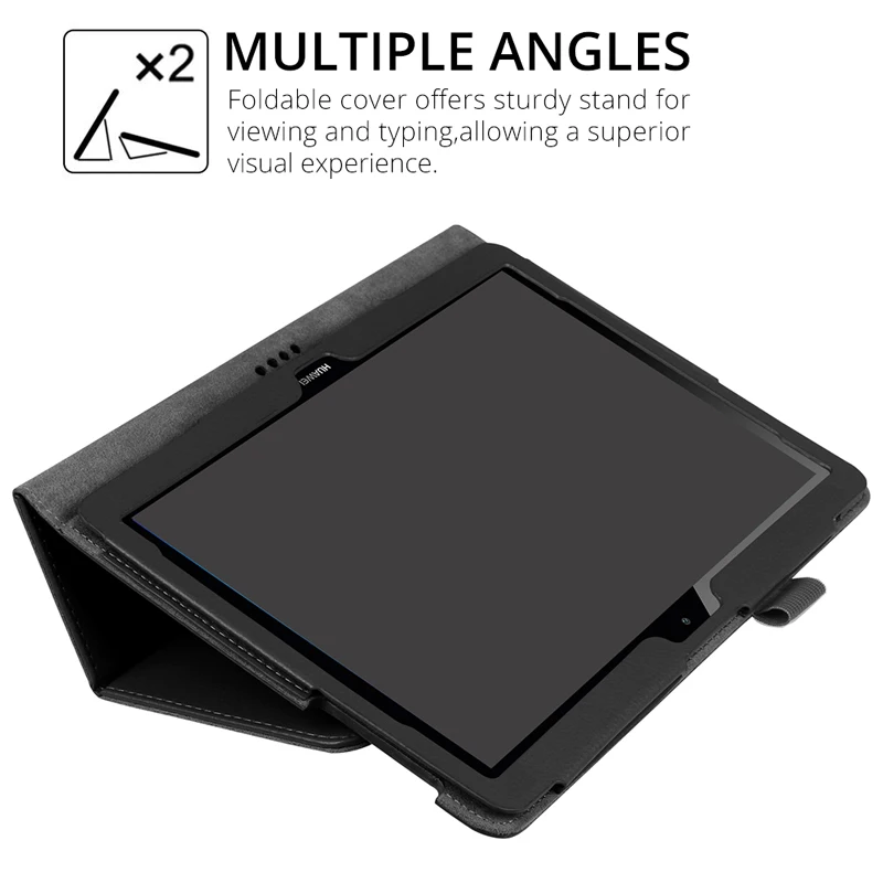 Чехол для планшета Huawei MediaPad T5 10 1 тонкий складной флип чехол из искусственной кожи