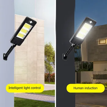 

New Solar Light LED Dimming PIR Motion Sensor Outdoor Waterproof Remote Control Lamp Auto Recharging Fence Landscape Lighting