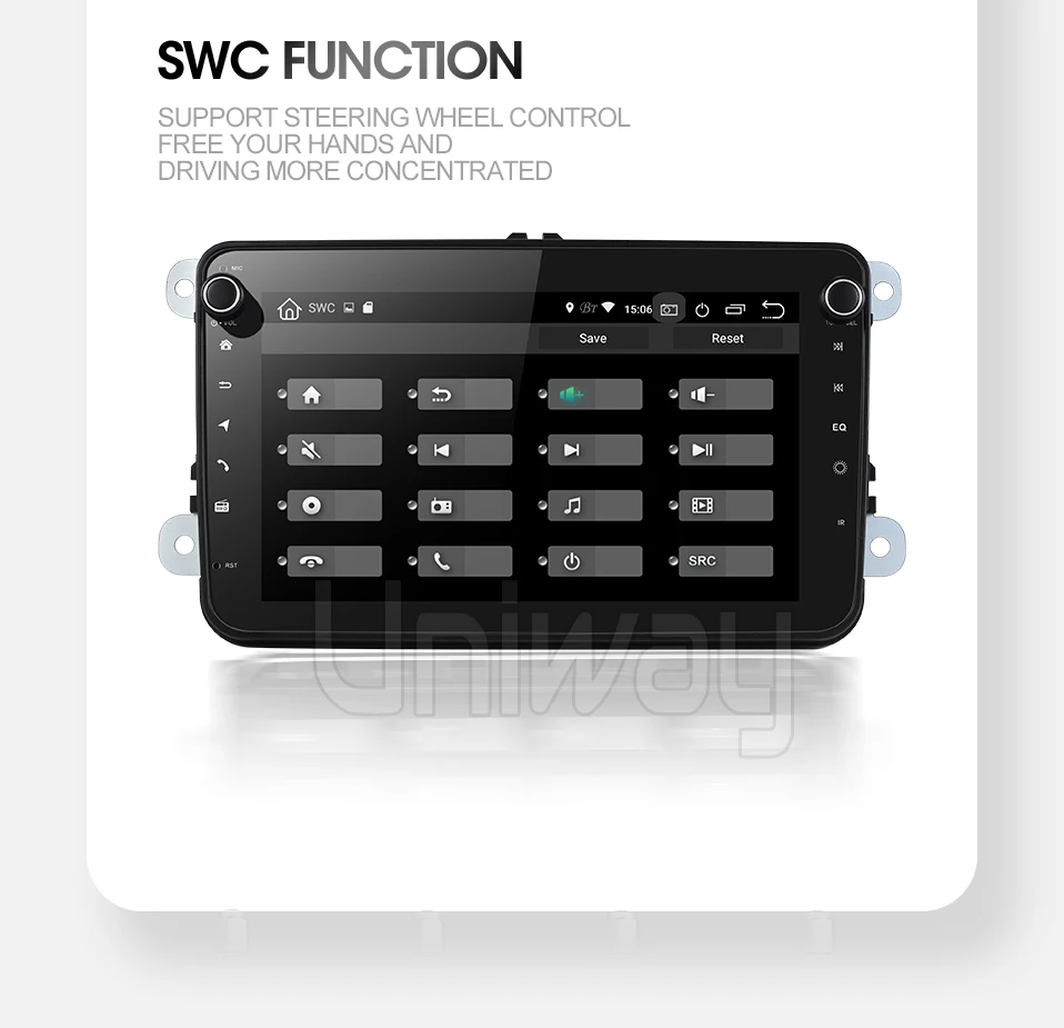 Flash Deal uniway KCDZ8071 2G+32G android car dvd for vw polo passat b6 b7 golf 5 tiguan skoda octavia rapid fabia car radio navigation 10