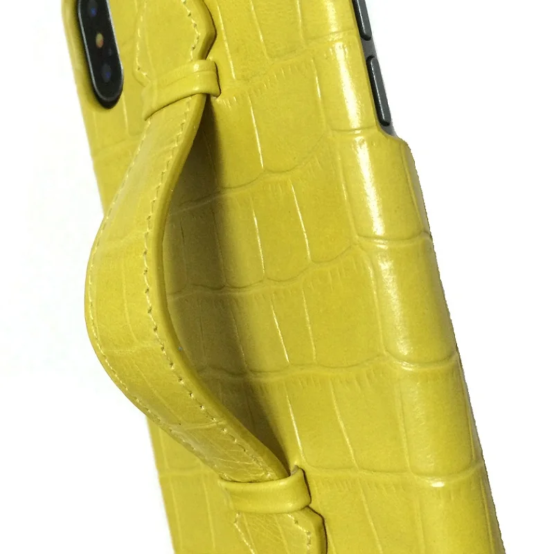 Чехлы из натуральной кожи с ремешком на руку для телефонов iPhone X XS Max 7 8 Plus