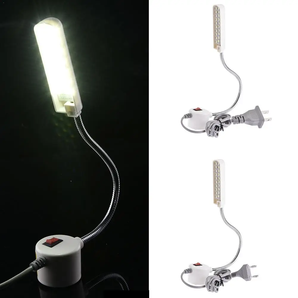 12/20/30LED Portable Sewing Machine Light LED Light Magnetic Mounting Base Gooseneck Lamp For All Sewing Machine Lighting