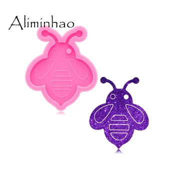 

DY0673 Super Glossy Resin Bee Mold Epoxy Craft Silicone Keychain LADYBUG Moulds Polymer Clay DIY Jewelry Making