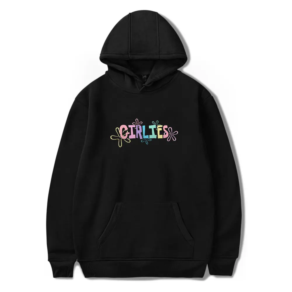 Толстовка с капюшоном Larray Girlies Merch Повседневная принтом логотипа Kpop для молодых