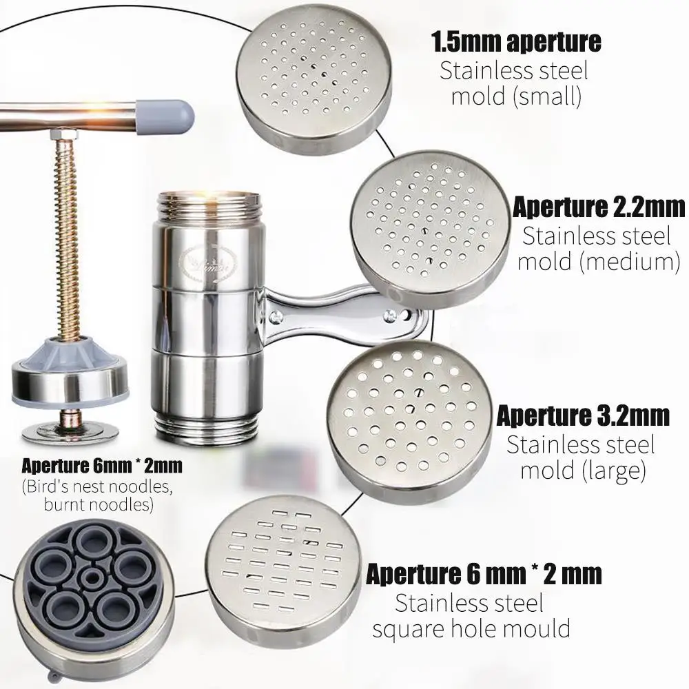 Резак для лапши из нержавеющей стали ручной измельчитель чеснока лука спагетти