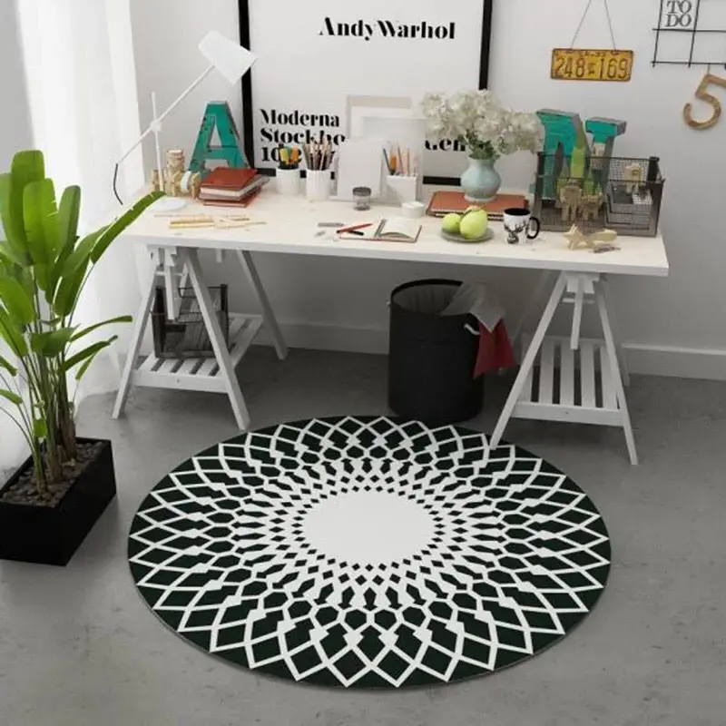 

Nordic Round game Carpets pet carpets kids home rugs