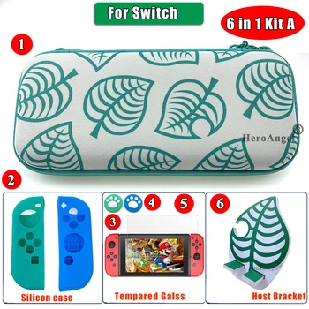 

New Hard Bag Travel Carrying Case For Nintend Switch NS Lite Game Console Controller Storage Bag Box Protective Cover Shell+Caps