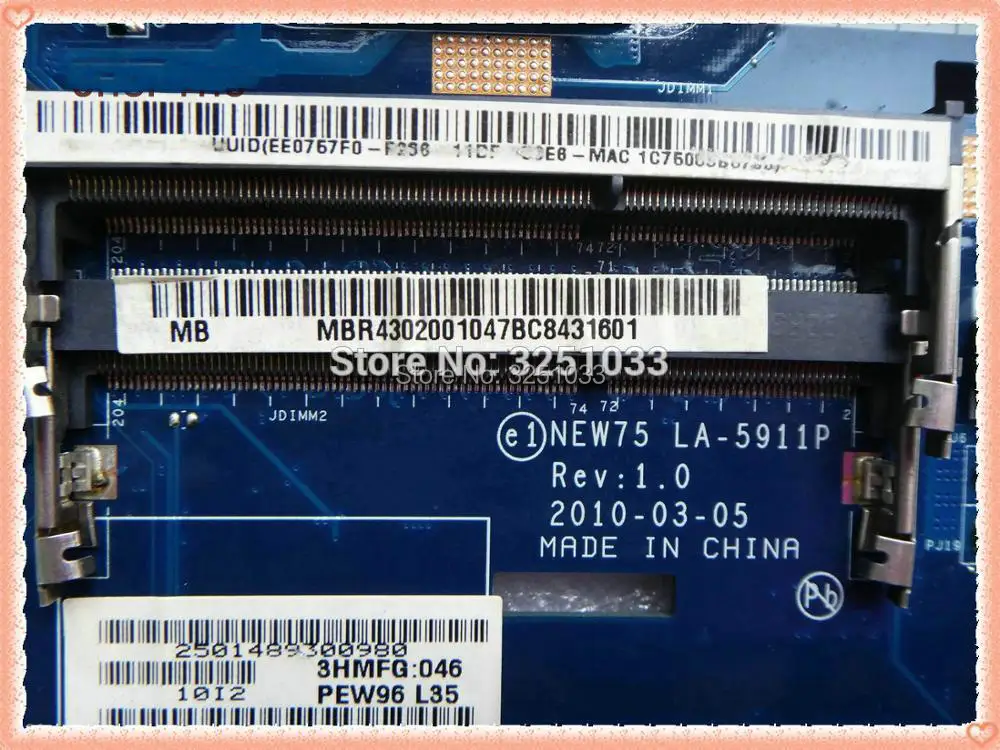 Placa-mãe para notebook