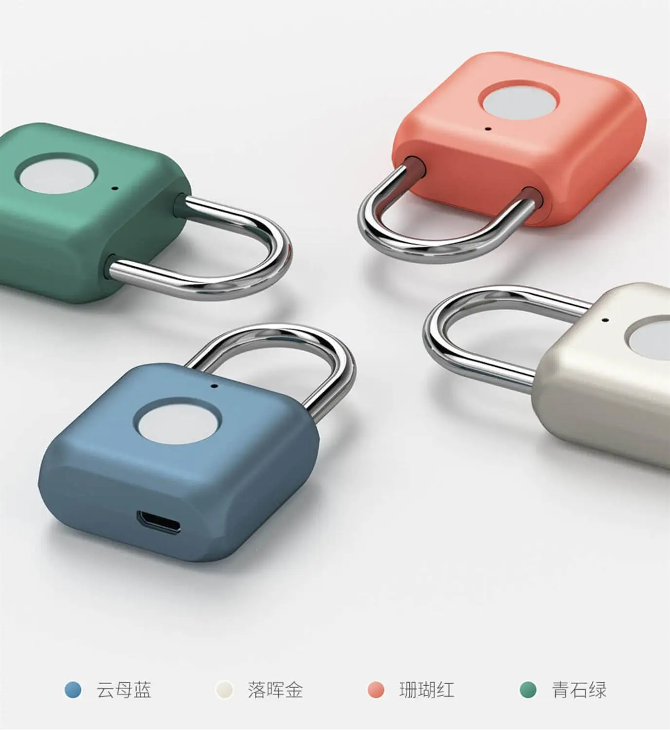 Xiaomi Mijia Youpin умный замок отпечатков пальцев для дверного навесного замка несколько случаев Usb зарядное устройство Минимальный замок для Дом Офис Кухня Ящик