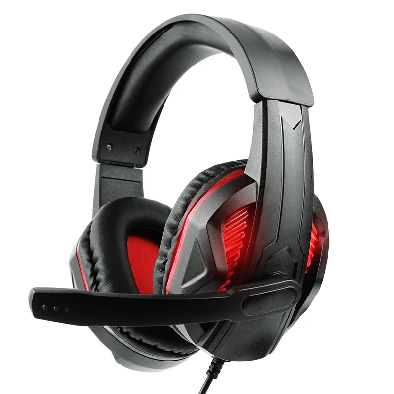 3 5Mm Gaming Headset With Led Light Microphone Stereo Earphones Deep Bass For Ps4 One Pc Computer Laptop