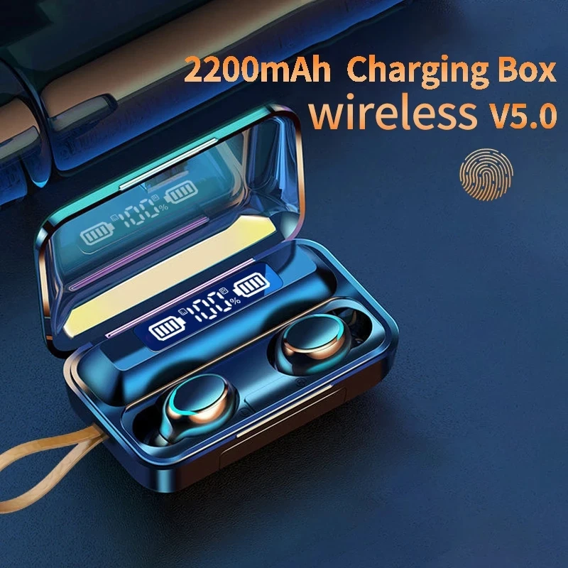TWS-стереонаушники F9 водонепроницаемые с поддержкой Bluetooth 5 0 и Hi-Fi | Электроника