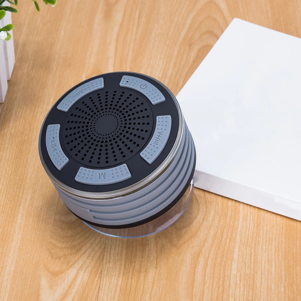 Беспроводной Bluetooth 4,0 динамик водонепроницаемое радио для душа музыкальный плеер встроенный fm-канал с красочным светильник аудио аксессуары