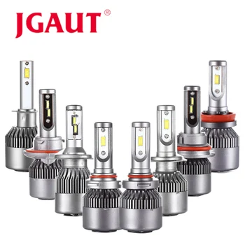 

JGAUT V7S Mini Fans LED Car Headlight CSP H1 H3 H4 H7 H11 H13 H15 9004 9005 9006 9007 880 5202 Turbo 7200lm 60W Auto Bulb