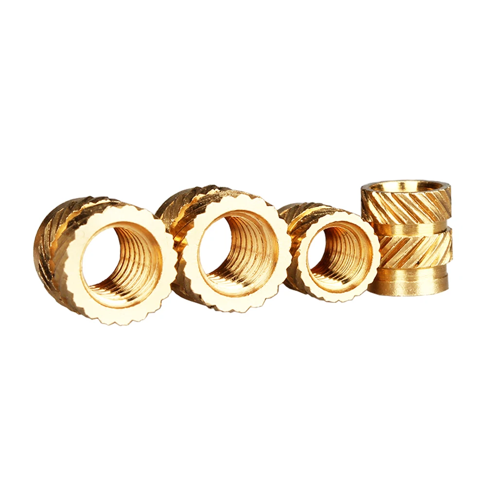 10-100pcs M1.4 M1.6 M2 M2.5 M3 M4 M5 M6 M8 Brass Hot Melt Inset Nut Heating Molding Copper Inserts Double Twill Brass Nut brass hot melt insert nut brass heat insert nut brass insert nut insert nut brass heat insert nuts hot melt insert nut