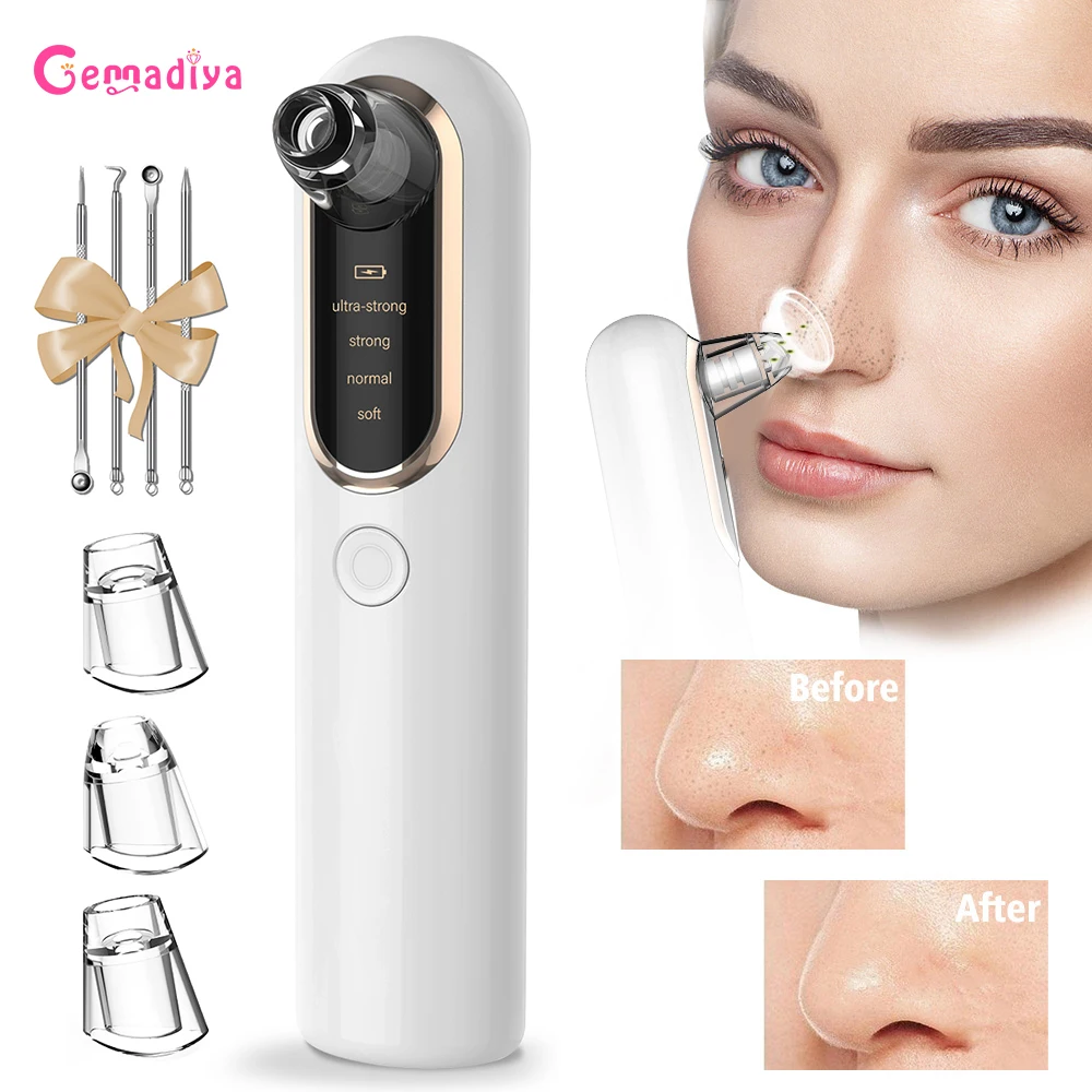 

Facial Blackhead Remover Electric Acne Cleaner Pimple Black Point Vacuum T Zone Pore Cleansing Machine Blackhead Extractor Tools