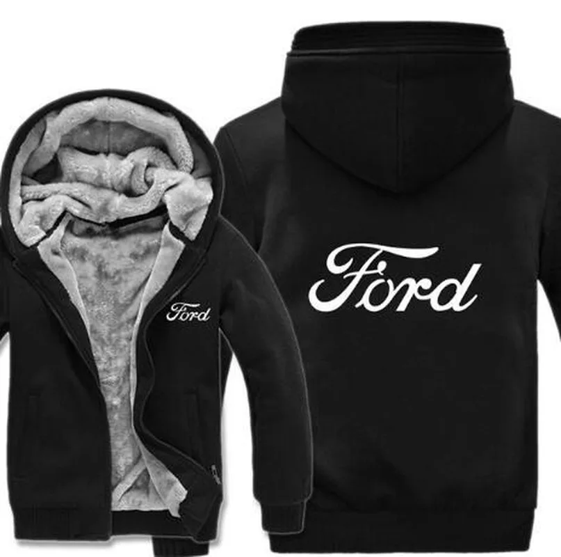 2020New Высокое качество Ford толстовки зимняя мужская куртка мужской модный