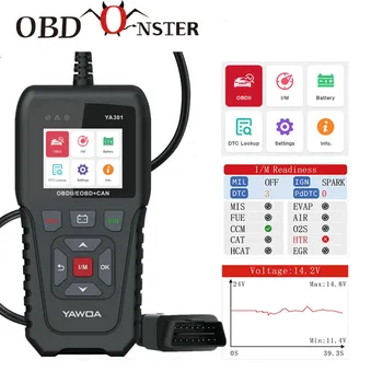 

OBD2 Auto Diagnostic Scanner YA301 Universal Car Diagnostic Tool Full OBDII Check Engine Automotive elm327 EOBD Car Code Reader